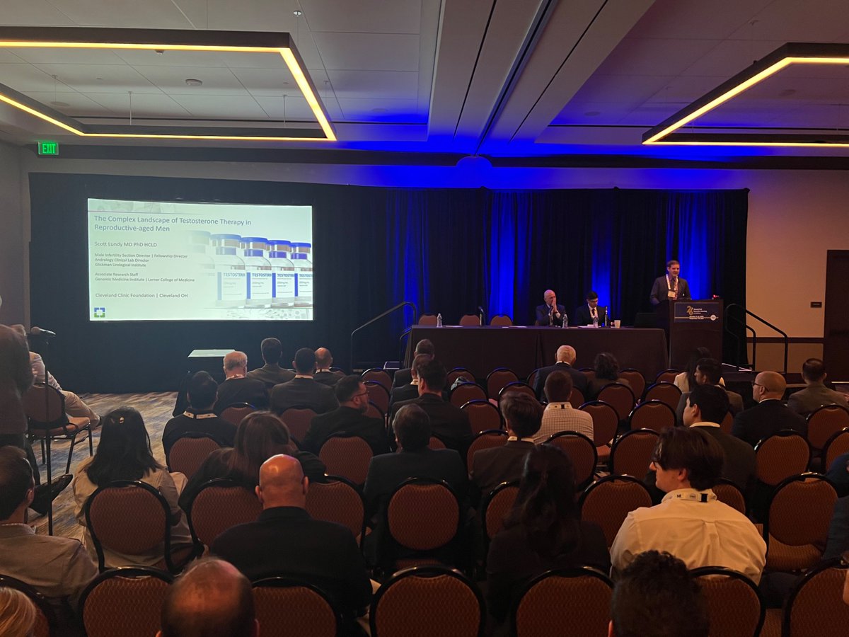 Petar Bajic (@pbajicmd) on Twitter photo Phenomenal talk by <a href="/CleClinicUro/">Cleveland Clinic Urology</a> Fertility Section Director <a href="/ScottLundyMDPhD/">Scott Lundy MD PhD HCLD</a> on treatment of hypogonadism in reproductive age men. #SMSNA25 <a href="/SMSNA_ORG/">SMSNA</a> Phenomenal talk by <a href="/CleClinicUro/">Cleveland Clinic Urology</a> Fertility Section Director <a href="/ScottLundyMDPhD/">Scott Lundy MD PhD HCLD</a> on treatment of hypogonadism in reproductive age men. #SMSNA25 <a href="/SMSNA_ORG/">SMSNA</a>