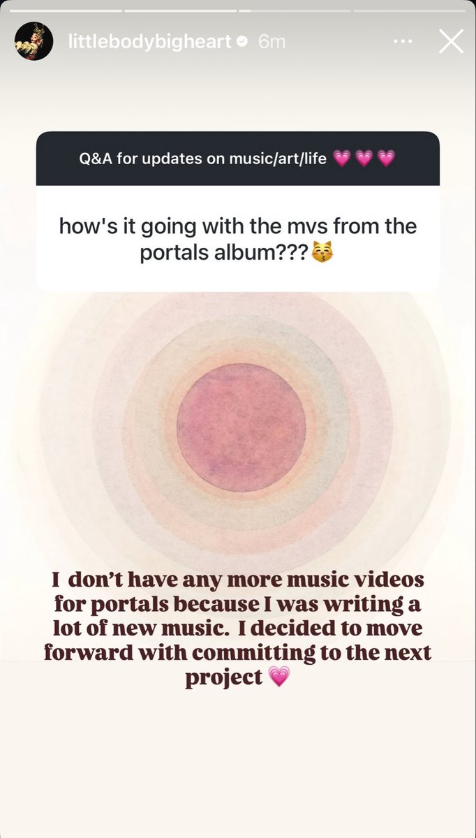 melspurgatory's tweet image. Melanie Martinez confirms there are no new music videos for “PORTALS.”

“I don’t have any more music videos for portals because I was writing a lot of new music.”