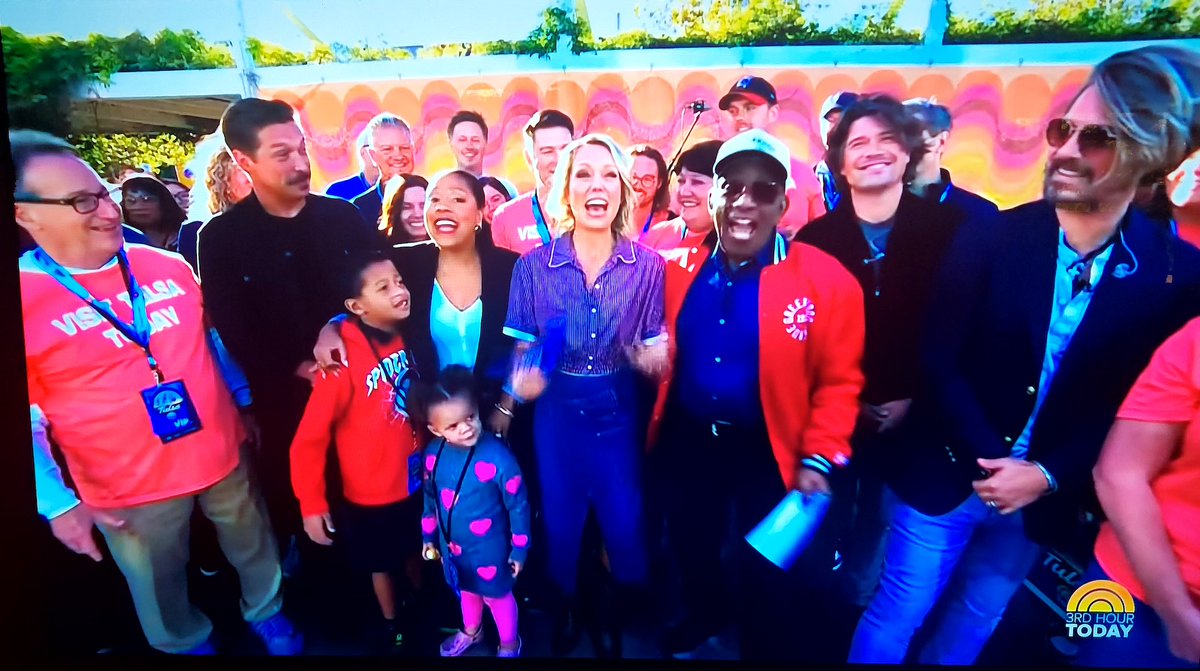 AltheaTulsa's tweet photo. Great show! Congratulations @VisitTulsaOK and @TulsaChamber for bringing the 3rd Hour of @TODAYshow show to @GuthrieGreen, and to @KJRH2HD  and others' part in making Friday's showcase of the region a tremendous success! https://t.co/Arv9hoVmLs #Tulsa #3rdHourofToday #VisitTulsa https://t.co/jSGMRE9mlR