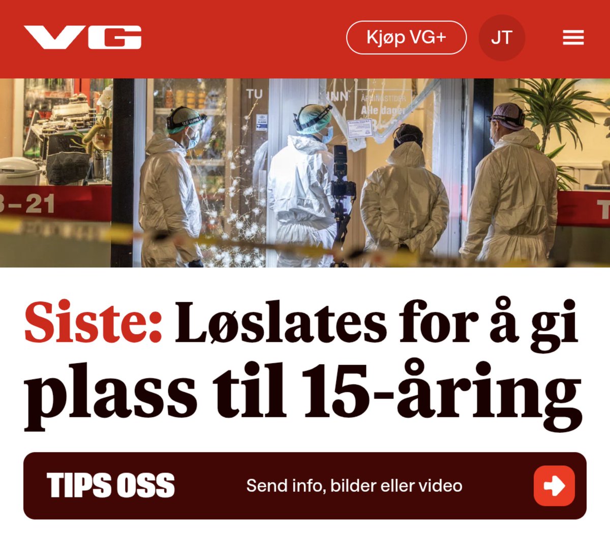 Ler og er som Bergenserne sier: "Månebedotten" Den ene tragedien etter den andre utspiller seg.. 
Hvor er våre Folkevalgte som lager lovene for oss å følge, 
og gir bevilgninger til Politiet? 
De må slippe en fri fra varetekt, 
for å få plass til en ny? 😂