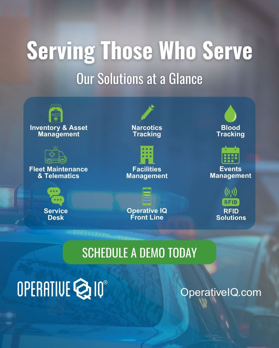 OperativeIQ's tweet image. When operations run smoothly, your team can focus on what matters most. Operative IQ takes care of the details behind the scenes so you don’t have to. Make every day easier—schedule a demo today. 

🔗buff.ly/N0mpjJg 

#OperativeIQ #ServiceReady #FirstResponders #SAAS…