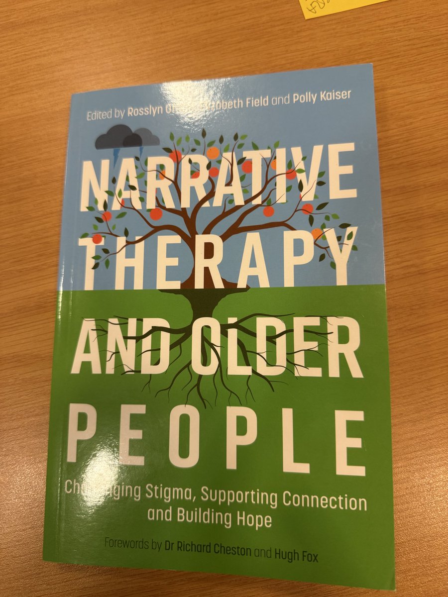 Contributing and authors proud of their contributions to this new publication.   #narrativetherapyandolderpeople.  Great work Chris, Elizabeth and Keith!