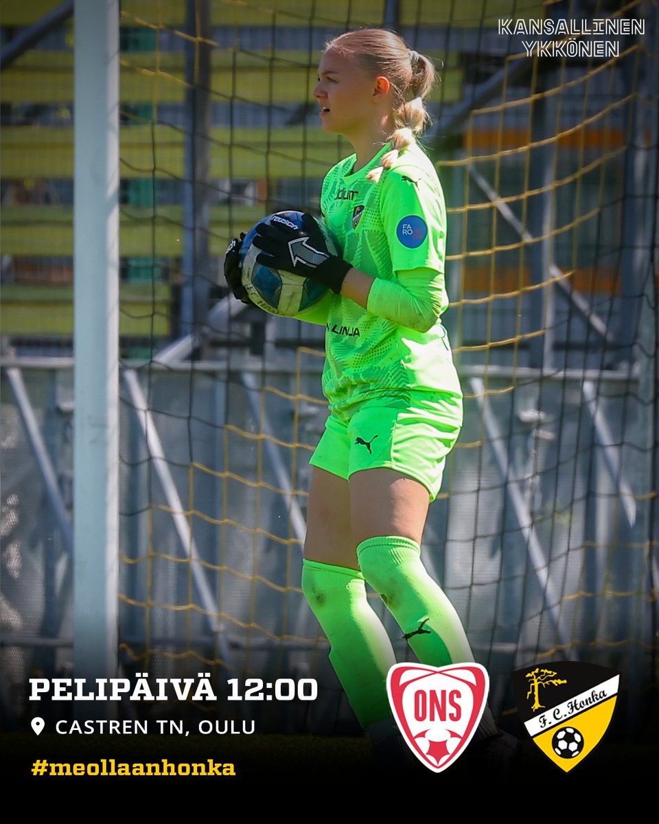 PELIPÄIVÄ!

Honka kohtaa tänään Oulun Castrenin tekonurmella ONS:n klo 12.00 alkavassa ottelussa!

📸: Juhani Järvenpää

#MeOllaanHonka #KansallinenYkkönen