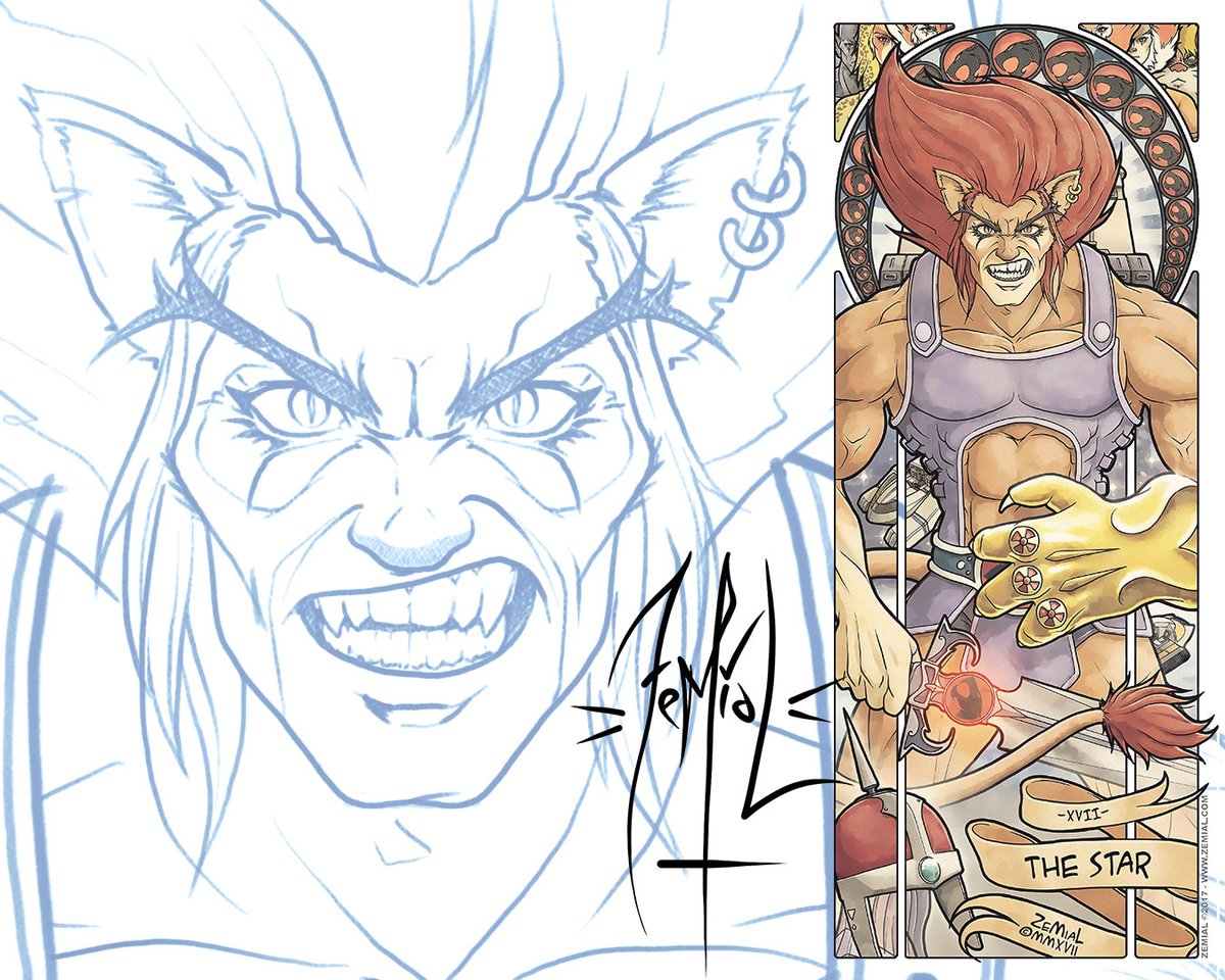 "Épée d'Omens, donne-moi la vision par-delà la vision !" 🦁
#liono #thundercats #cosmocats #starlion #characterdesign