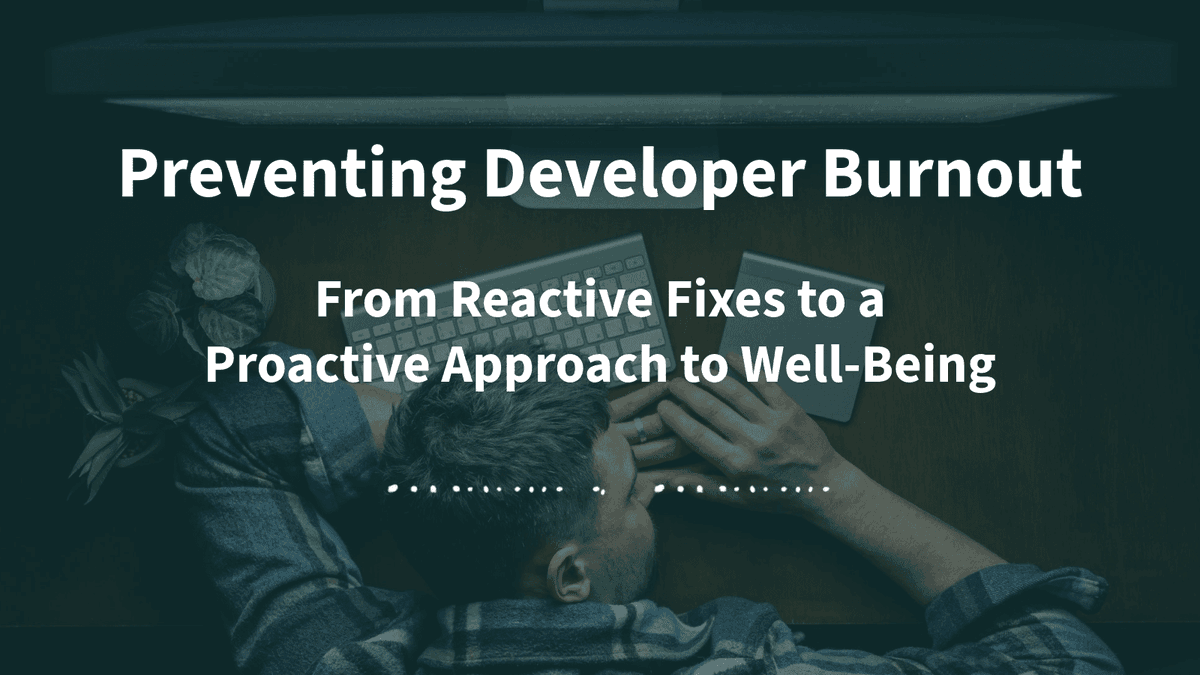 EmbarcaderoTech's tweet image. 83% of developers face burnout. This isn’t just fatigue—it’s an industry-wide crisis threatening engineering quality &amp;amp; performance. It’s time to fix the root causes, not just the symptoms.

👉 Read more: tinyurl.com/d27y2vuh

#Developers #Coding #SoftwareDevelopment