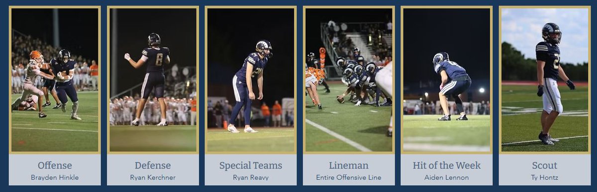 Congratulations to last week's players of the week!