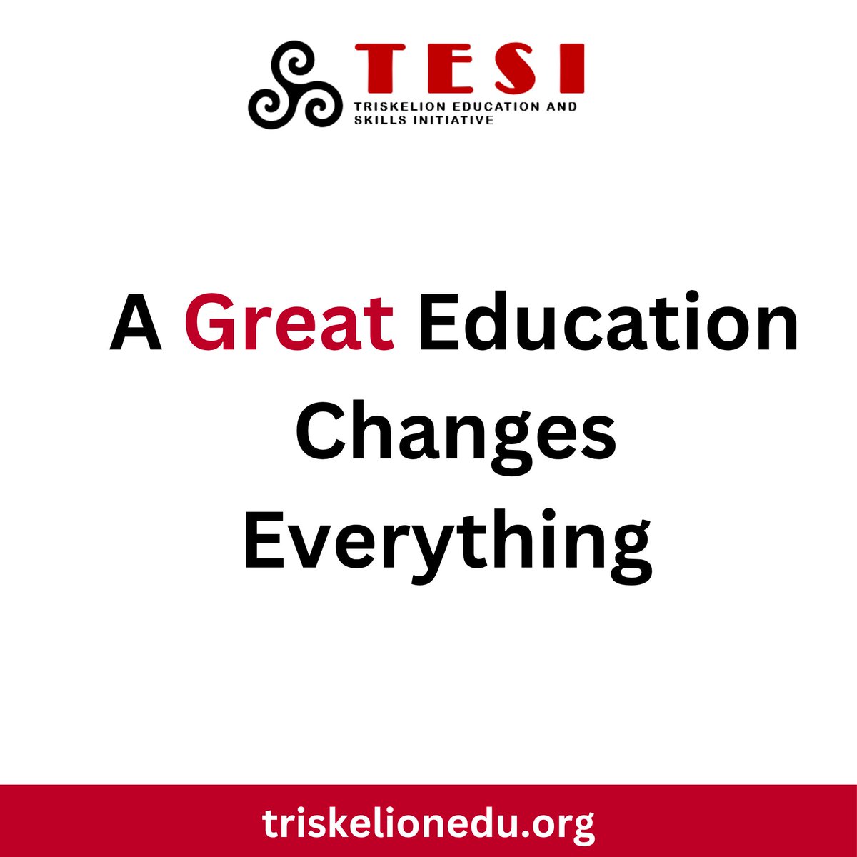 We believe that a great education changes everything! #repost