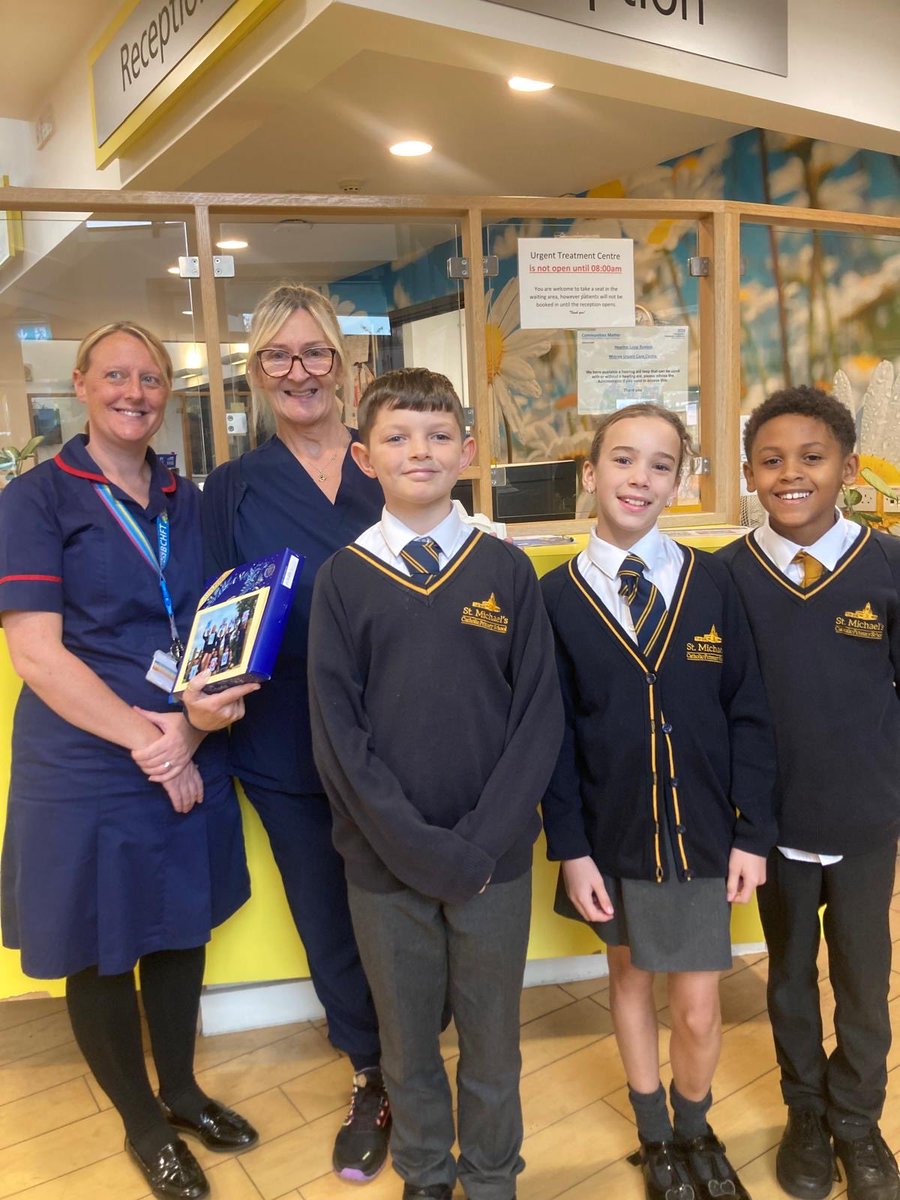 St Michael's Catholic Primary School (Widnes) (@stmichaelscps) on Twitter photo This <a href="/WMHDay/">WorldMentalHealthDay</a> we have visited our local emergency services and healthcare workers to thank them for their service💚#WorldMentalHealthDay This <a href="/WMHDay/">WorldMentalHealthDay</a> we have visited our local emergency services and healthcare workers to thank them for their service💚#WorldMentalHealthDay