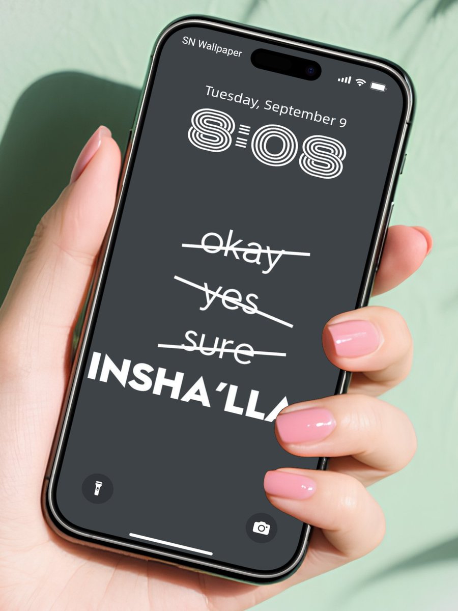 SnWalpaper4K's tweet image. Always say Inshallah !

#Wallpapers #iOS26