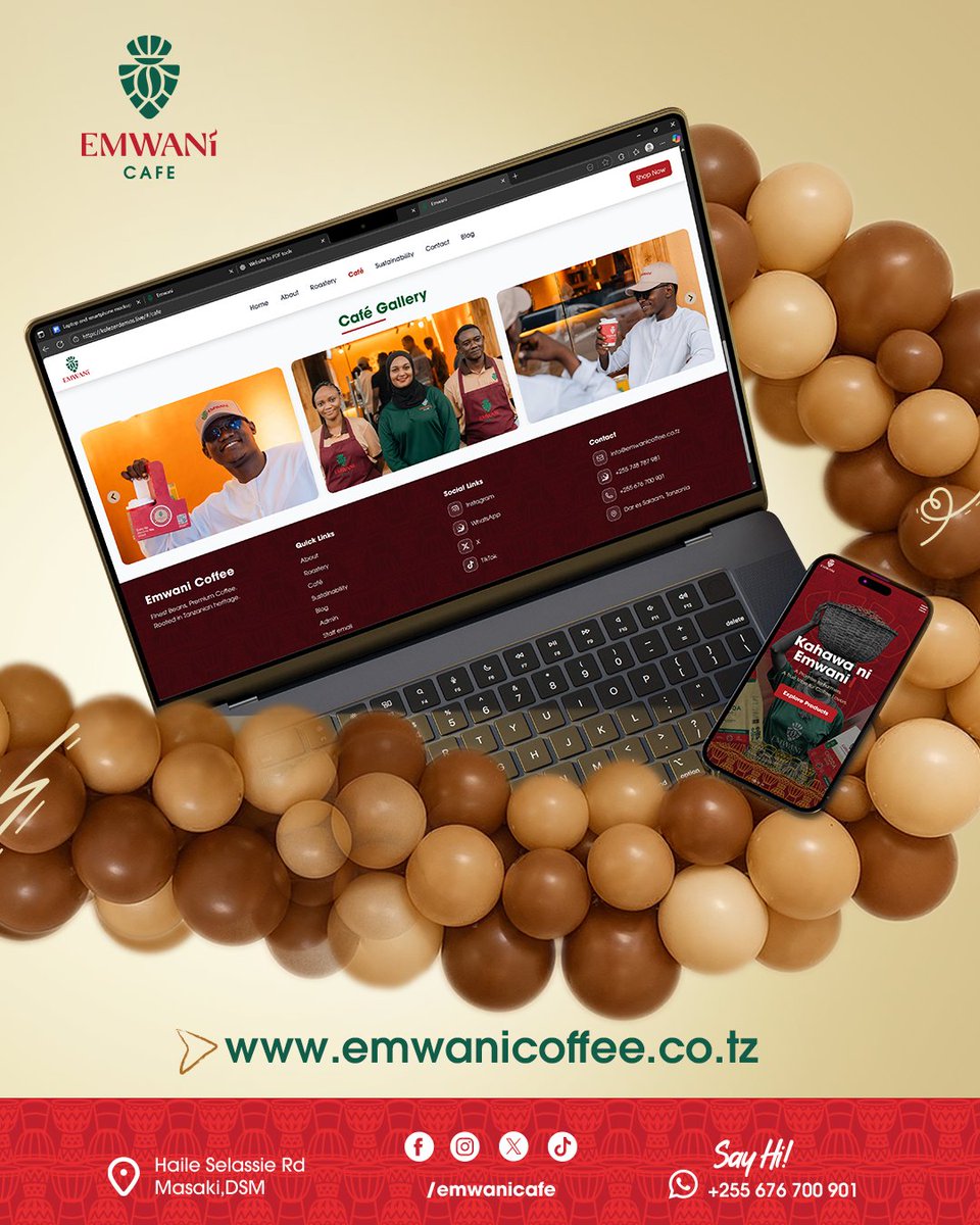 kadiriwazirim's tweet photo. Our Kolezer team has successfully completed the full design and development of @emwanicafe website. 

As the Brand Designer, my role focused on crafting the site structure, UX/UI, and ensuring brand identity cohesion across every touchpoint.

#WakolezajiUnit https://t.co/D7xP9ywu35