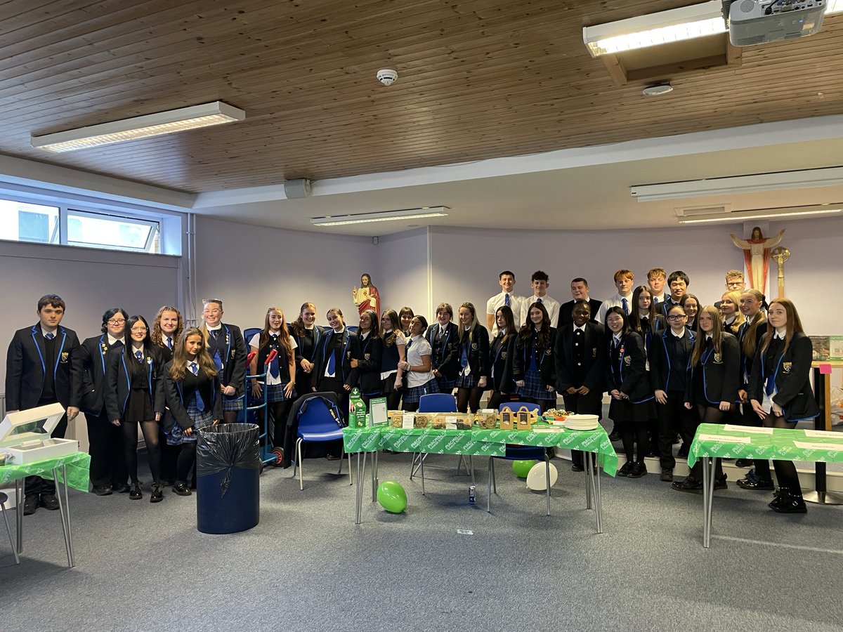 I am SO proud of this year’s S6 Higher Personal Development class. They organised our annual <a href="/macmillancancer/">Macmillan Cancer Support</a>  coffee morning and raised a fantastic £1417. Thank you to everyone who donated, we are so grateful! 

<a href="/StAndrewsRCSec/">St Andrew's Secondary School</a>