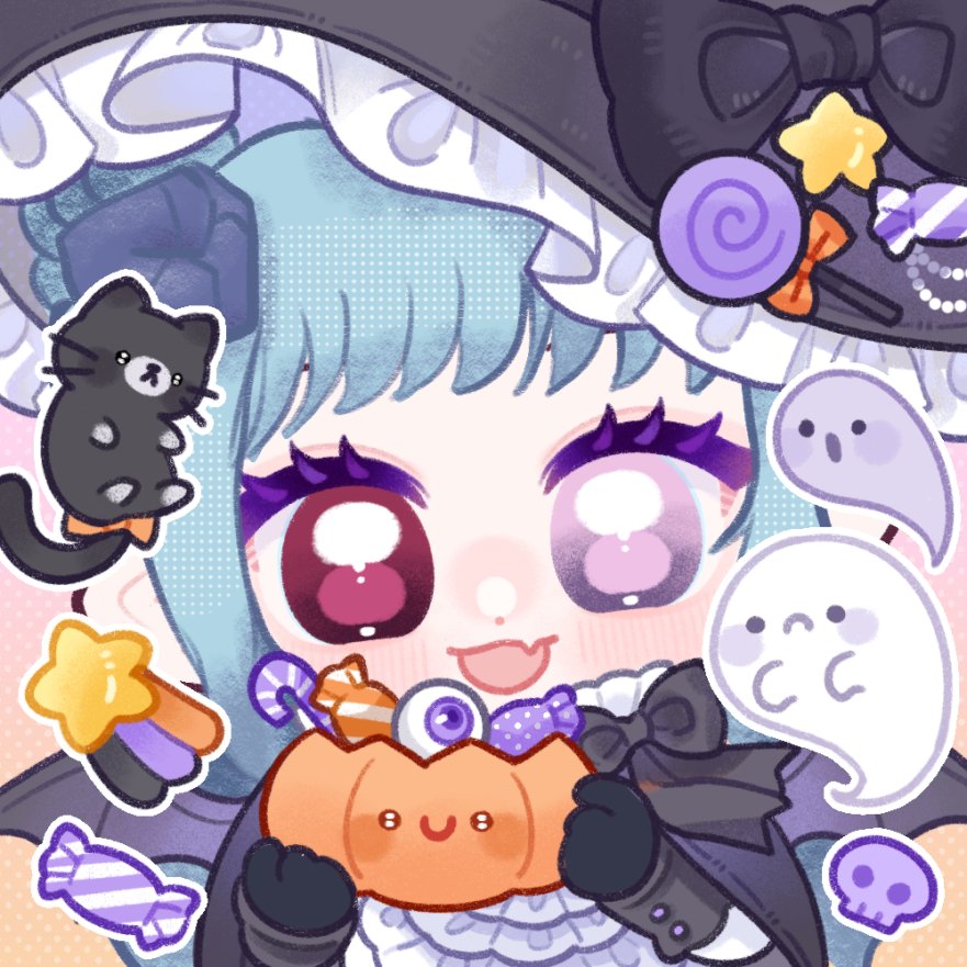 🎃◦•●❤🍭♡ 𝒯𝓇𝒾𝒸𝓀 𝑜𝓇 𝓉𝓇𝑒𝒶𝓉? ♡🍬❤●•◦🎃

Re tarde yo, pero ya es el mes del spooky!!

Y miren que bonito el dibujitooooo, no puedo enserio, esta super cute🥺

🎨: <a href="/MojirouMi/">Mojirou 🍬🐰 Sweet Demon</a> Por una tacita de cafe la monita de Moji les puede hacer uno de estos dibujitos amigos!!