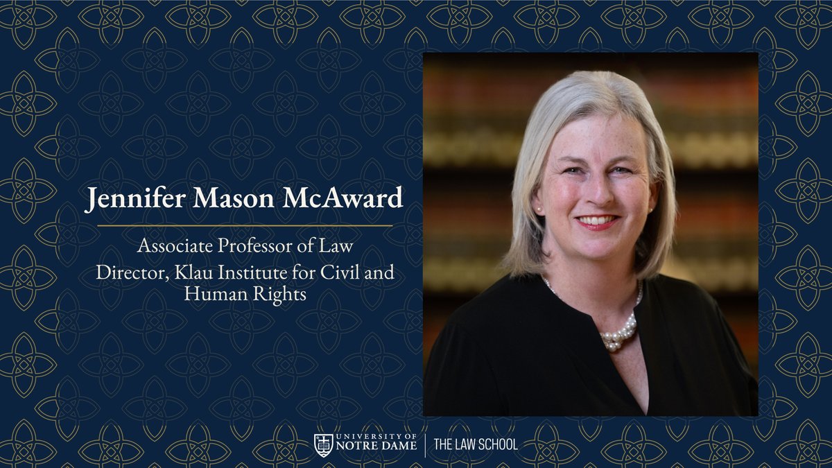 NDLaw's tweet image. ND Law Associate Professor Jen McAward was a guest on WNDU this week, offering perspective on the key cases before the U.S. Supreme Court this session. 

Watch her comments here:
wndu.com/2025/10/06/not…