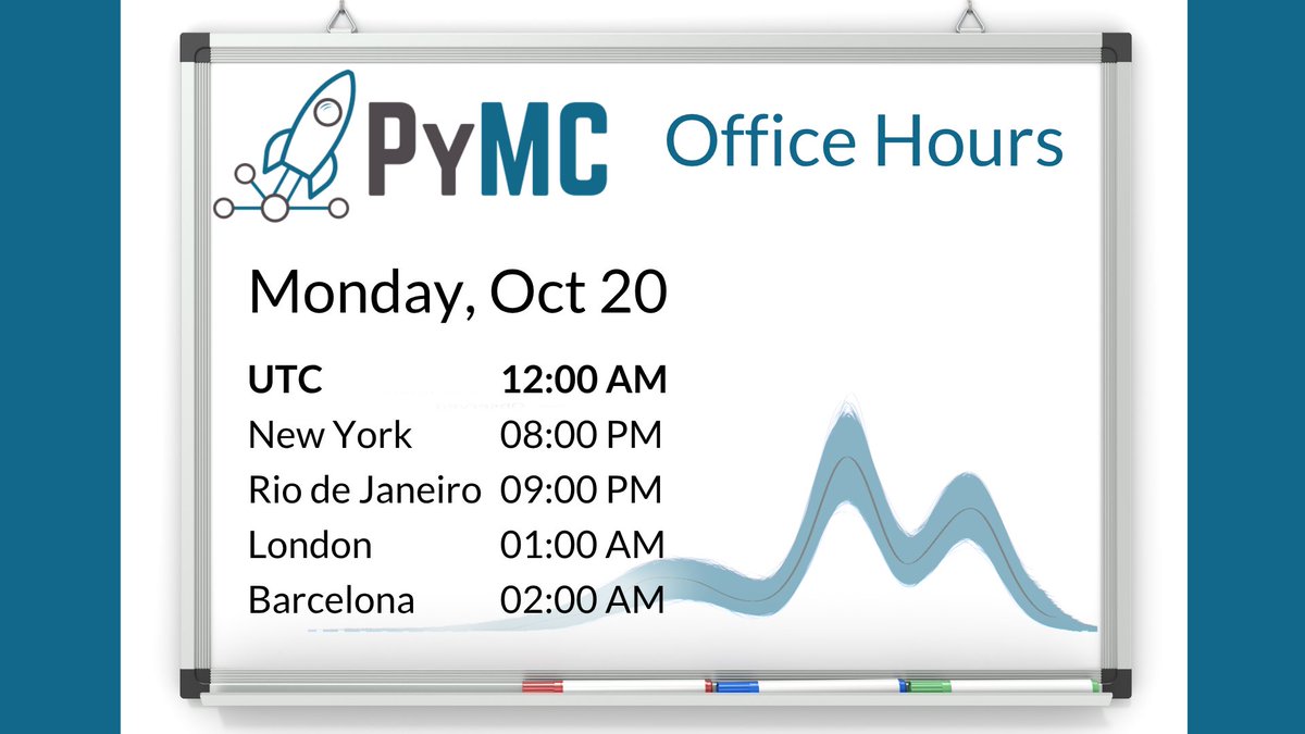 pymc_devs's tweet image. 📢 PyMC Office Hours - You're Invited!
Got questions about Bayesian modeling or PyMC? Join us for an open chat with Jesse & Christian - bring your projects, ideas, or just curiosity!
📅 Oct 20, 2025 — 8 PM NYC | 7 PM Chicago
📍 Zoom (RSVP 👉meetup.com/pymc-online-me…)