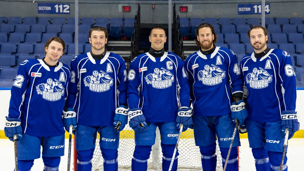 SyracuseCrunch's tweet image. Captain Steven Santini 👊

Steven has been named our 22nd captain in franchise history.

Forwards Boris Katchouk, Scott Sabourin and Jakob Pelletier and defenseman Declan Carlile have also been named alternate captains.

📝: syrcrun.ch/Leadership25