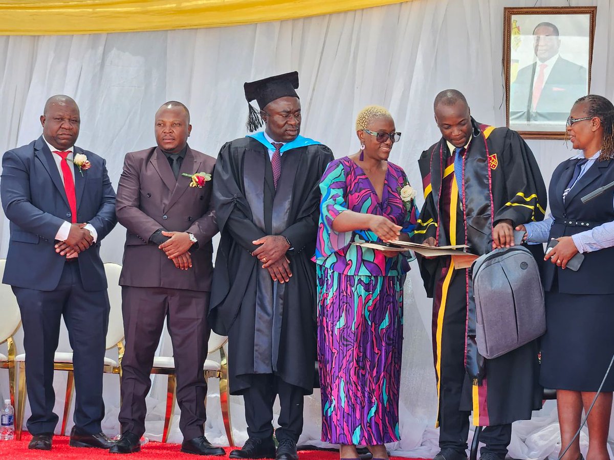 #ShineLikeADiamond 
ZCDC COO, Mr. Dennis Mtombeni (red tie) presented cash prizes and ZCDC sponsored floating trophies to best students at  the Zimbabwe School of Mines 31st Annual Graduation ceremony held today in Bulawayo. 
Congratulations to the Best Achievers.