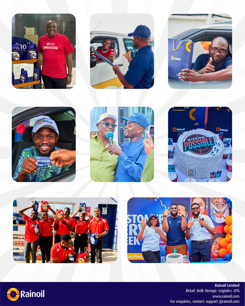 RainoilLimited's tweet image. Every smile captured and every moment shared reminds us why our customers are at the heart of all we do.

Thank you for trusting Rainoil.

#CustomerServiceWeek #MissionPossible