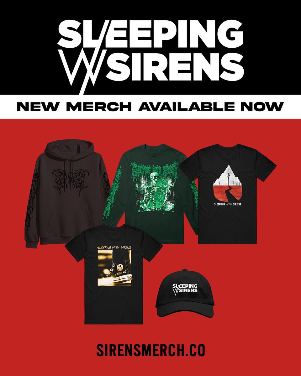 Don’t Let The Party Die- new merch from <a href="/SWStheband/">Sleeping With Sirens</a> just dropped! 🙌🏻 Head to sirensmerch.co to shop.