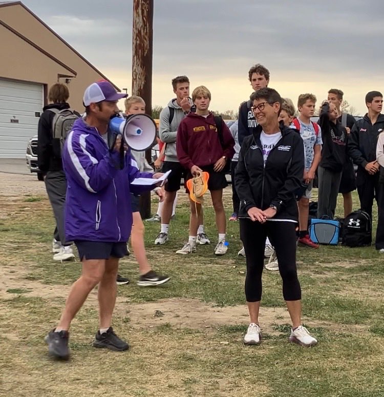 AHSHuskies's tweet image. Great pictures from yesterday’s Kathy Conrad Purple Pride Cross Country Meet - a small way to say thank you and honor Kathy who’s given so much to our student athletes, programs and communities!!! Thank you Kathy- Purple Pride!!!