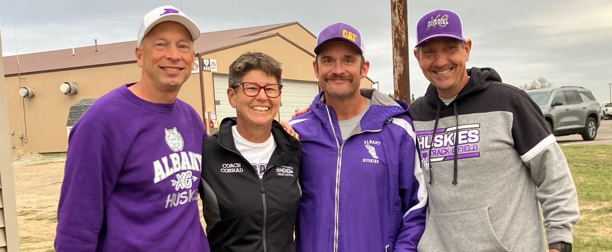 AHSHuskies's tweet image. Great pictures from yesterday’s Kathy Conrad Purple Pride Cross Country Meet - a small way to say thank you and honor Kathy who’s given so much to our student athletes, programs and communities!!! Thank you Kathy- Purple Pride!!!