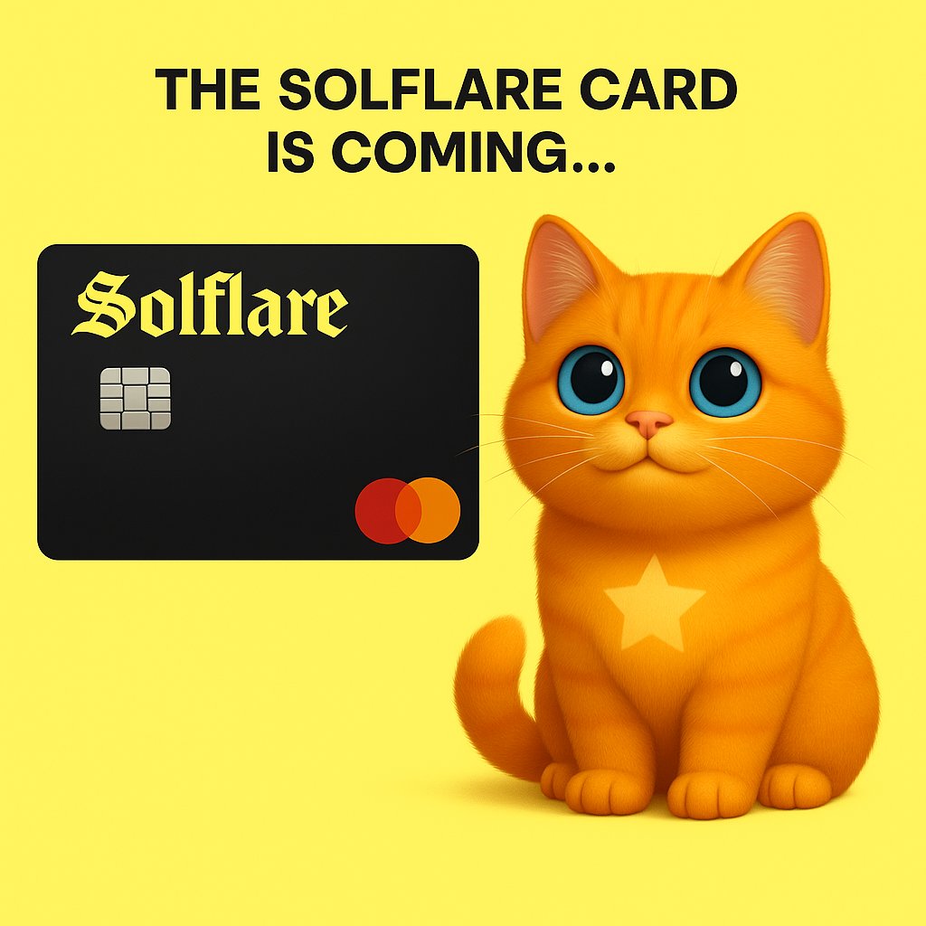 Hosico_on_sol's tweet image. The Solflare Card is coming… 
and so is this Hosico collab ✨
💰 $100K in rewards
🏆 Competition + Raffle + Early access

New Hosico signups get a regular and custom virtual card (pending Mastercard approval).

Thank you @solflare , link below 🙌
waitlist.solflare.com/hosico