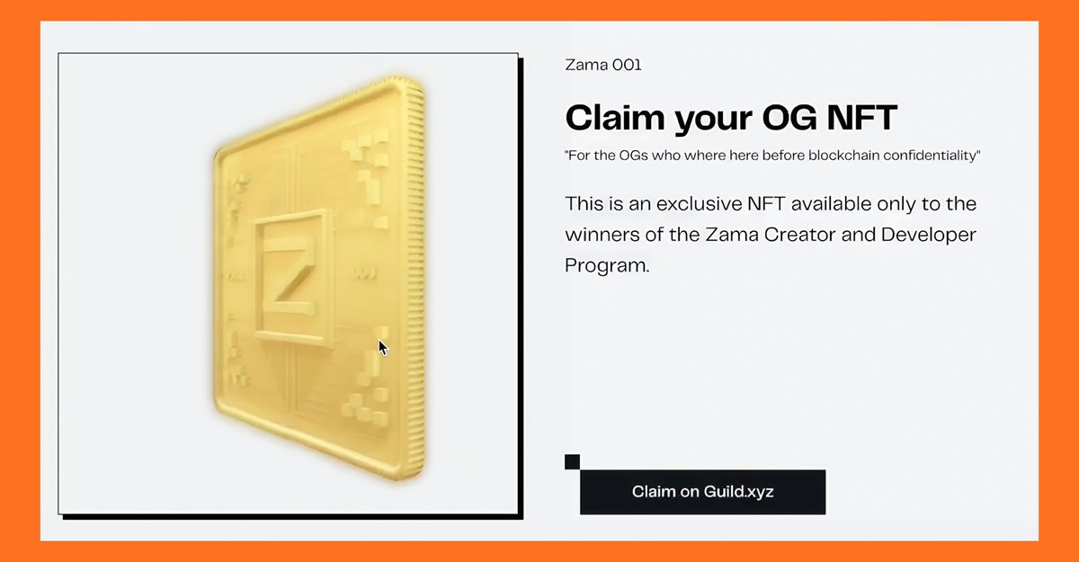 bigray0x's tweet image. Zama OG NFT claim is coming soon for winners.

What we know:

The NFT will be in tiers for each season.
Total supply is unknown.
Speculation is that it’ll be an SBT.

Have you won one yet?