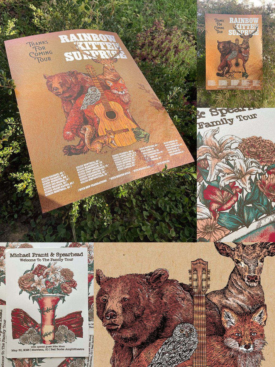 ✨Available nowww!!✨
Rainbow Kitten Surprise at Red Rocks
Iron Blossom 2025
RKS Thanks for Coming Tour
Michael Franti &amp; Spearhead Red Rocks