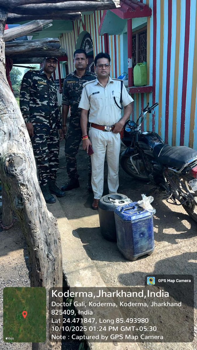 spkoderma1's tweet image. तिलैया थानान्तर्गत अवैध महुआ शराब बरामद एवं भट्ठी विनष्ट #kodermapolice #jharkhandpolice #dighazaribagh