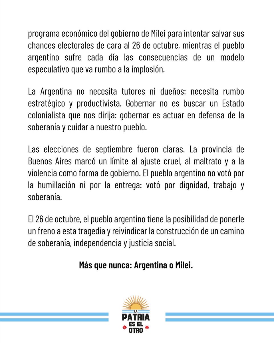 La Patria es el Otro tweet media