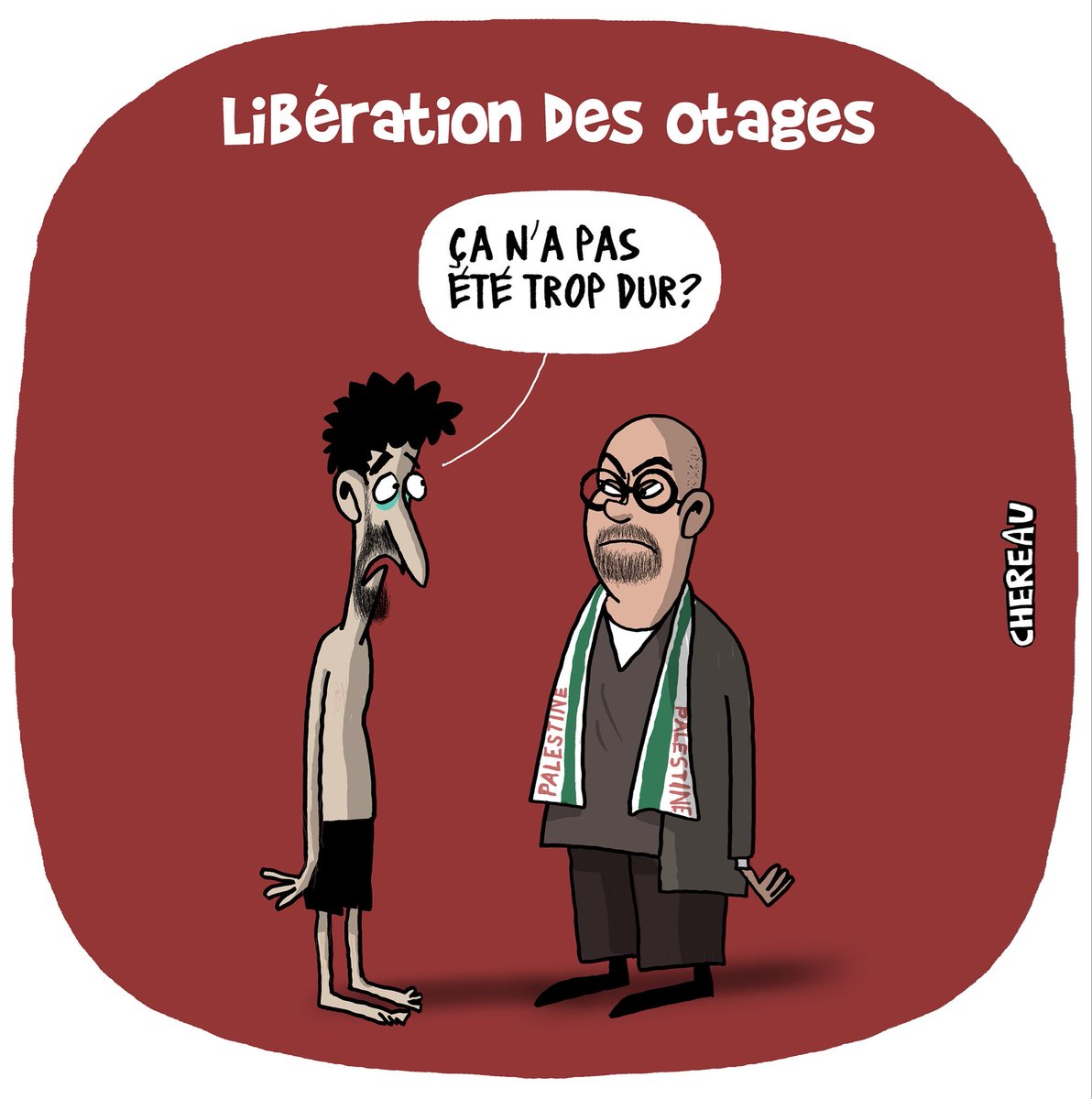 Guillaume Bibas-Mélanie 🏳️🌈 (@guill_melanie) on Twitter photo Heureusement il nous reste les dessinateurs et dessinatrices.
Ou comment remettre les choses dans l’ordre, et à leur bonne place, sans longs discours.
Mais j’imagine que <a href="/thomas_guenole/">Dr Thomas Guénolé</a> est aussi contre les caricatures ? Heureusement il nous reste les dessinateurs et dessinatrices.
Ou comment remettre les choses dans l’ordre, et à leur bonne place, sans longs discours.
Mais j’imagine que <a href="/thomas_guenole/">Dr Thomas Guénolé</a> est aussi contre les caricatures ?