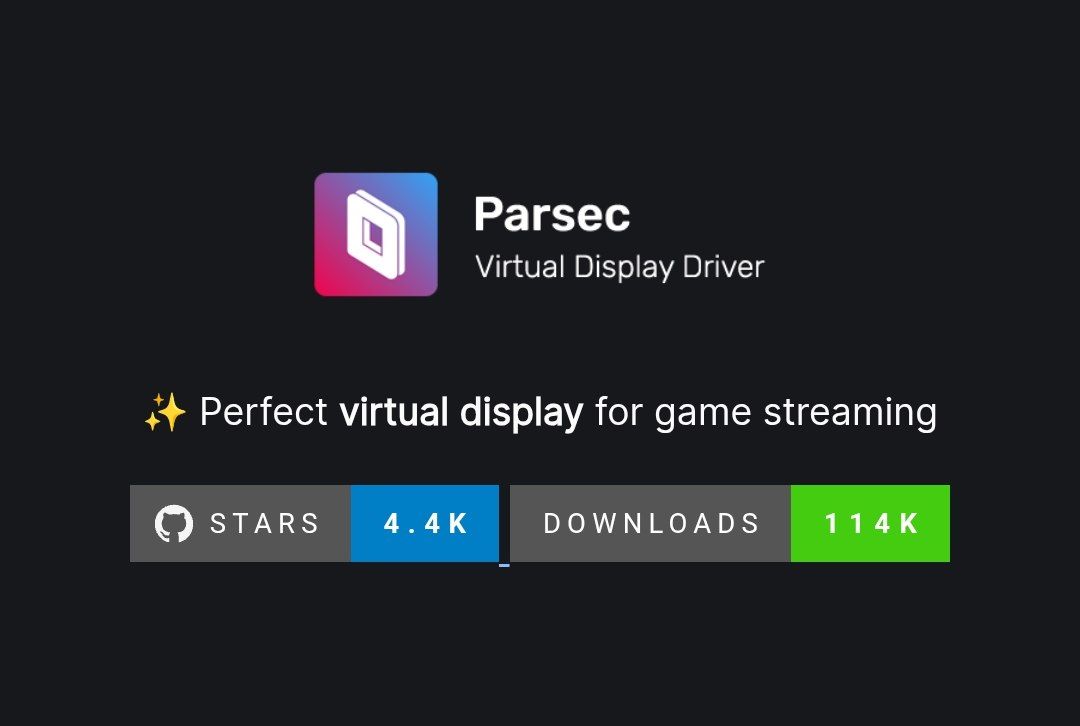 RezaHidaya71253's tweet image. ☁️ parsec-vdd — Virtual Display Driver open source dari Parsec

💻 Menyediakan display virtual untuk remote streaming &amp;amp; grafis tinggi
🔗 github.com/nomi-san/parse…

#parsecVDD #OpenSource #VirtualDisplay #DevTools #RemoteStreaming