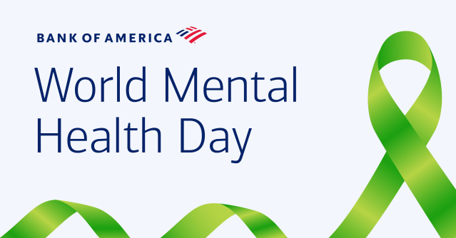This #WorldMentalHealthDay, I’m grateful to work for a company that prioritizes mental health. <a href="/BankofAmerica/">Bank of America</a> offers comprehensive wellness resources to support teammates and their families. It’s about creating a network of support and breaking the stigma – today and every day.