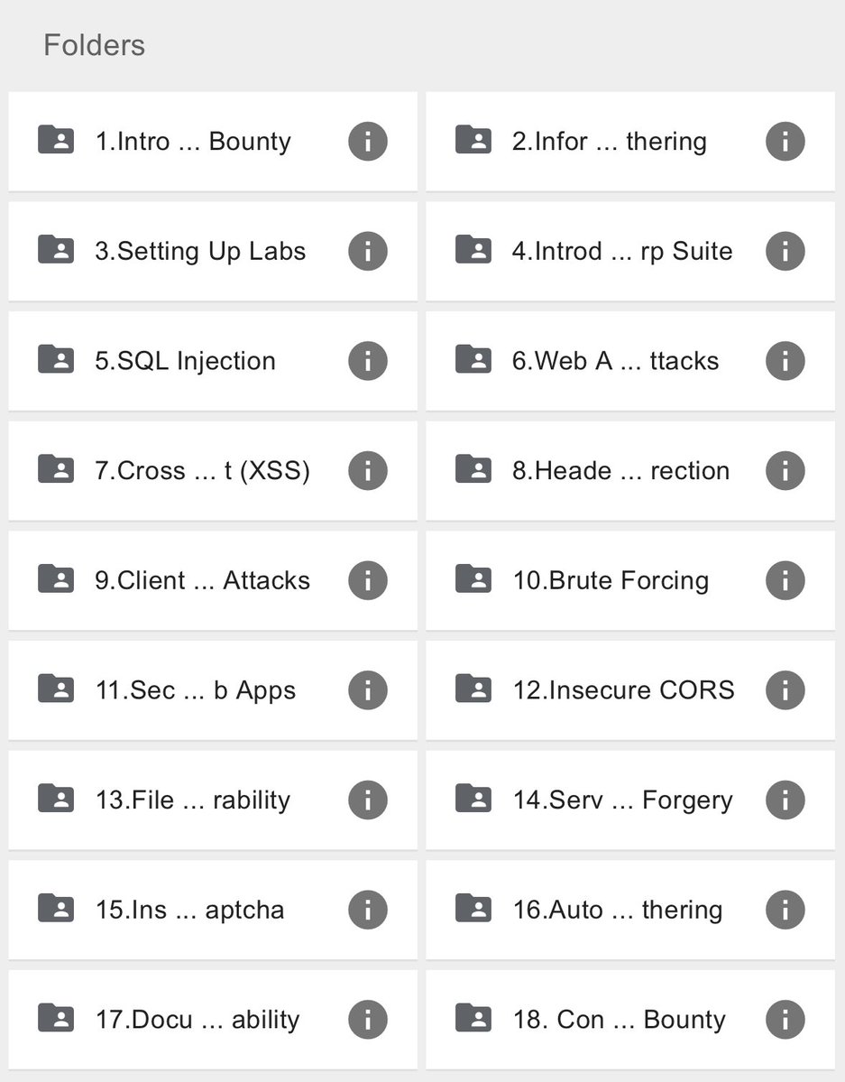bountywriteups's tweet image. 🚀 Free Bug bounty Course 

From zero to Hero 🙌

drive.google.com/drive/mobile/f…
