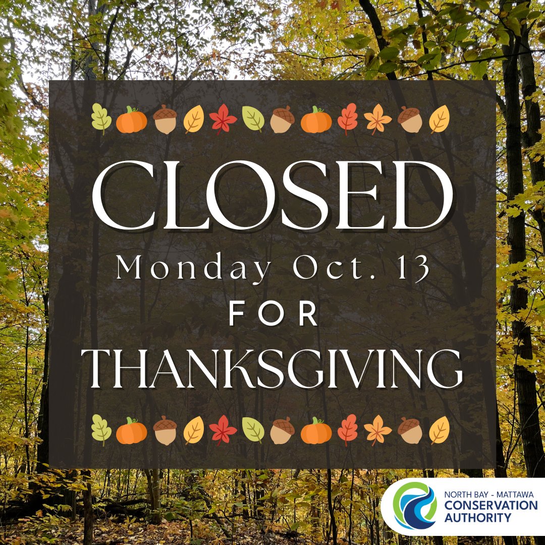 NBMCA offices will be closed on Monday, October 13th.

🍂This weekend is the perfect time to get the family out to explore nature! Visit one of our conservation areas and spend quality time hiking, relaxing, or paddling, before the cold weather sets in! 
🔗nbmca.ca/conservation-a…