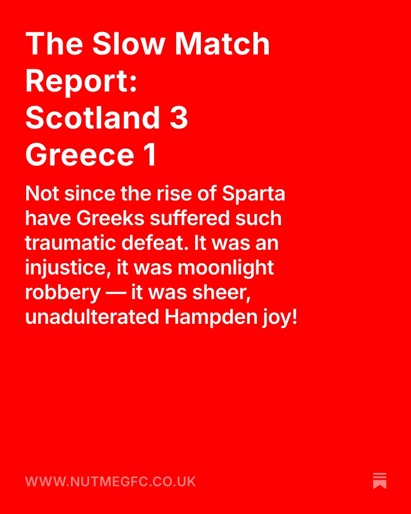 NutmegMagazine (@nutmegmagazine) on Twitter photo <a href="/ScotlandNT/">Scotland National Team</a> <a href="/d_gray_writer/">Daniel Gray</a> Find out in <a href="/d_gray_writer/">Daniel Gray</a>'s latest Slow Match Report: nutmegfc.co.uk/p/the-slow-mat…
#Scotland <a href="/ScotlandNT/">Scotland National Team</a> <a href="/d_gray_writer/">Daniel Gray</a> Find out in <a href="/d_gray_writer/">Daniel Gray</a>'s latest Slow Match Report: nutmegfc.co.uk/p/the-slow-mat…
#Scotland