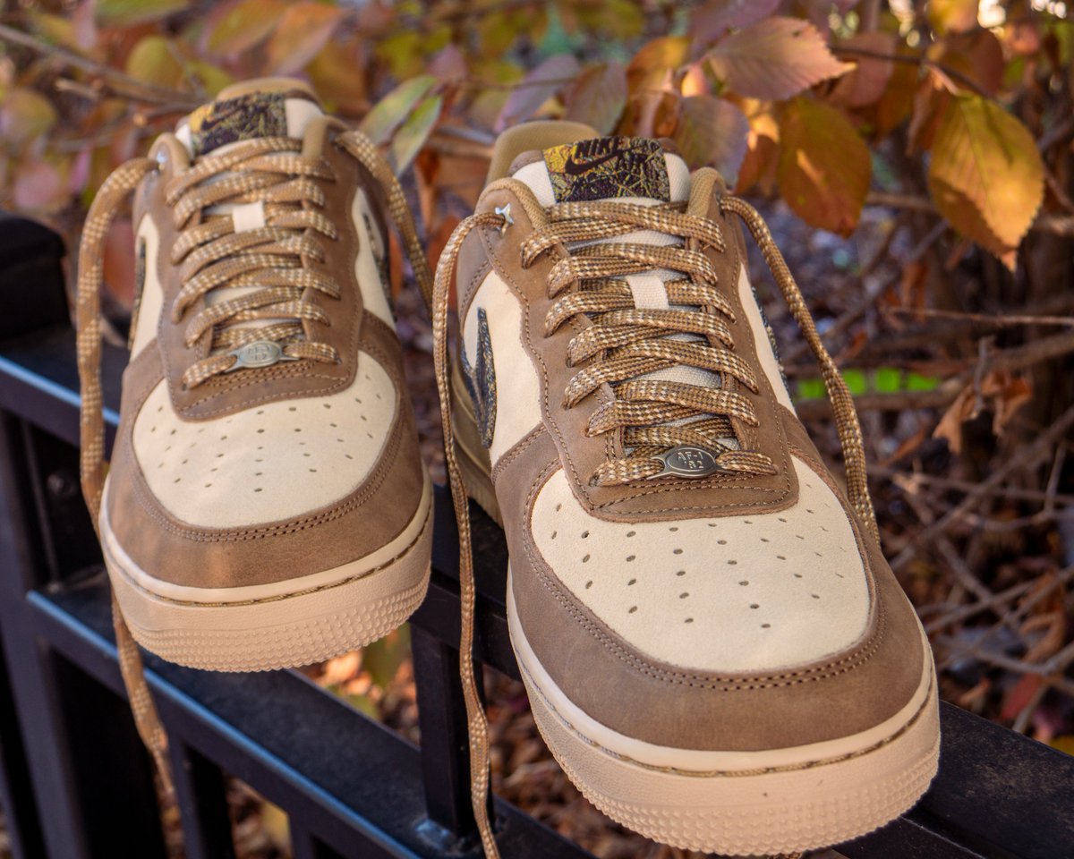 Air Force 1 LV8 Real Tree Rattan. available now at Puffer Reds Ypsi.
