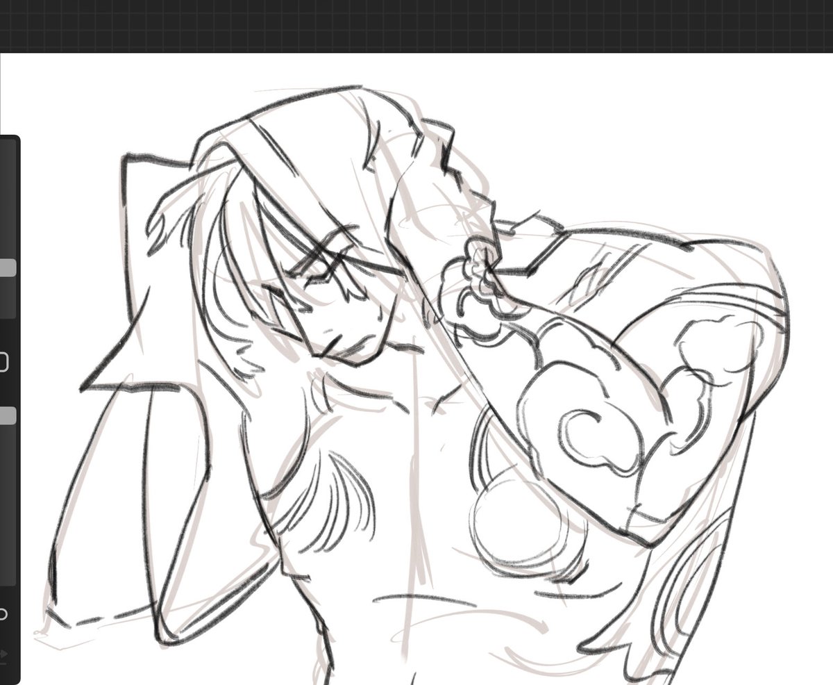 about that shirtless enjin 🤭im actually done but theres a second part that i havent finished yet