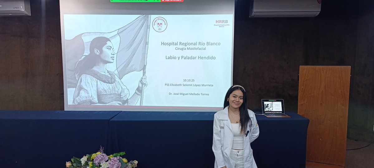 Ens_HRRB's tweet image. #Sesión General de Hospital
Tema: "Labio Paladar Hendido"
Ponente: Elizabeth Selomit Murrieta
Pasante de Servicio social de Odontología

#HRRB