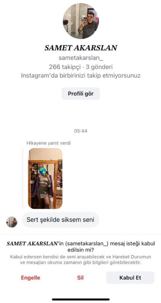Samet Akarslan adlı tacizci şahıs utanmadan hesabını geri açmış
İFŞA EDİYORUZ