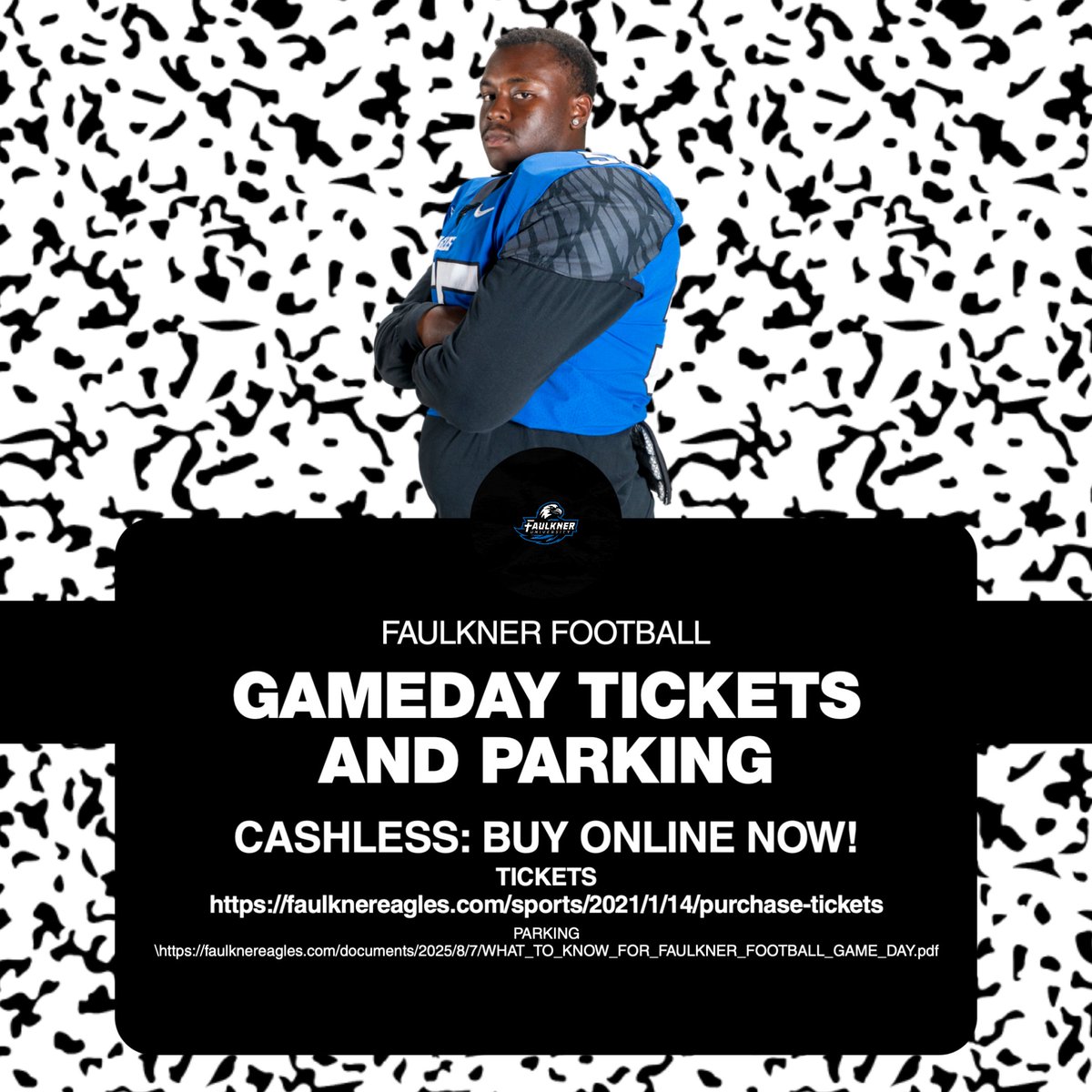 24 hours till kickoff at the Bill!

Still time to get your tickets and parking passes now. 

faulknereagles.com/sports/2021/1/…
