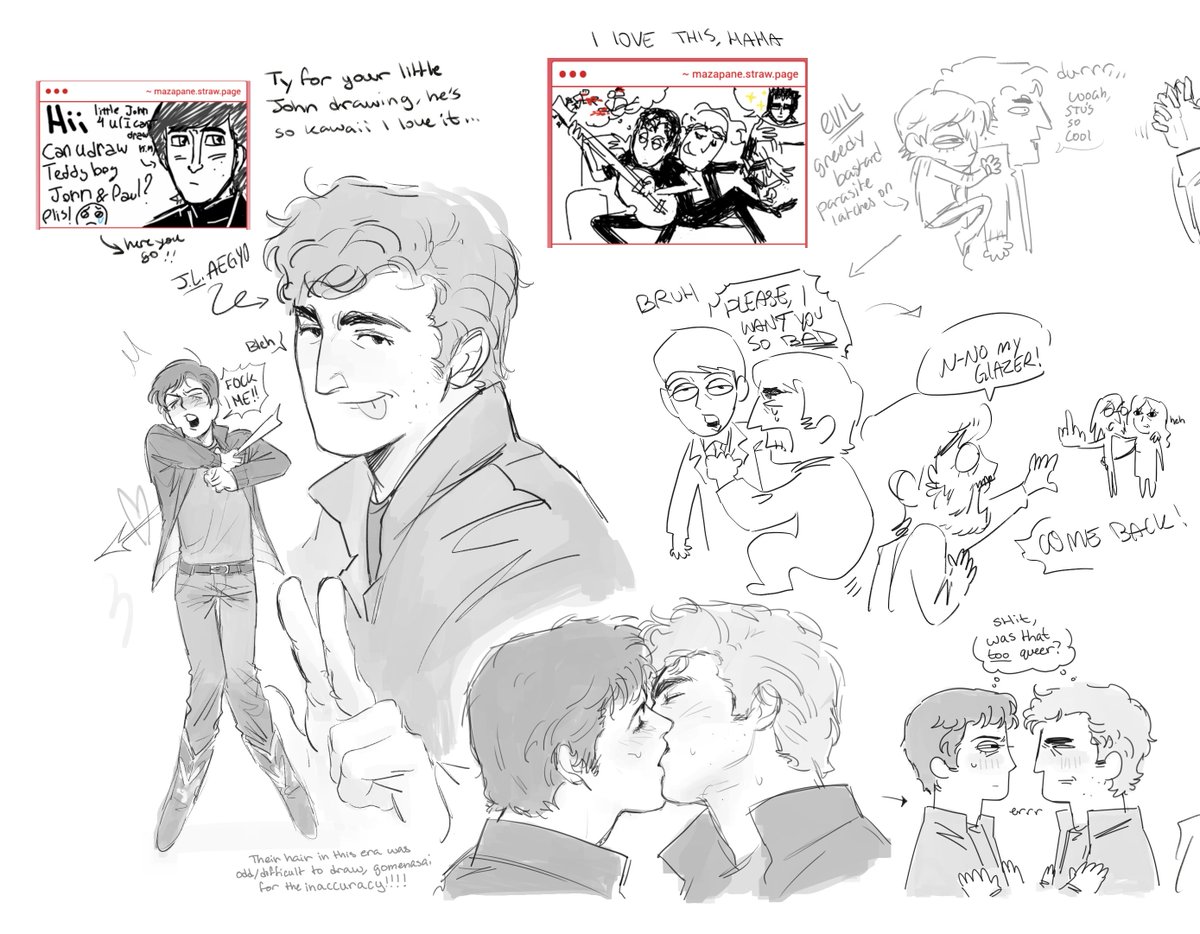 Mazapaneze's tweet image. McLennon makes me go into uncontrollable fits of rage and anger.. I force myself into misery every time I draw them