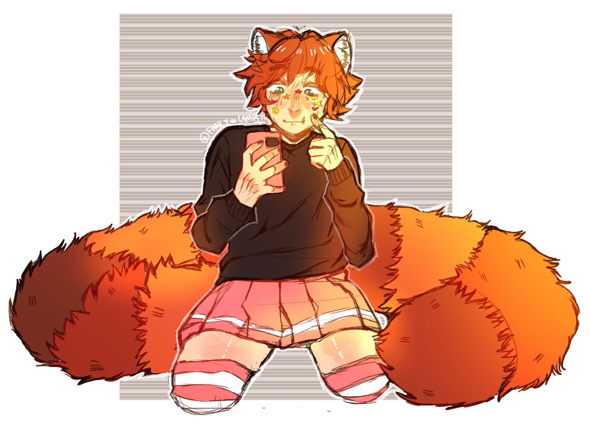 Posting some older unposted lil doodle i did on stream

<a href="/redPandaMatrix/">RedxPanda | Redpanda PNGTuber</a> 

Commissions are open: vgen.co/fancylamb 

[🌿🌱🦕 #art #vtuber #sketch #furry #furryartist #furryart #commission #twitch #streamer #femboyfriday 🦕🌱🌿]