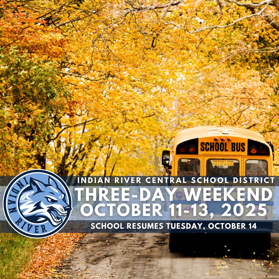 Reminder: Three-Day Weekend October 11-13, 2025: parentsquare.com/feeds/60847744