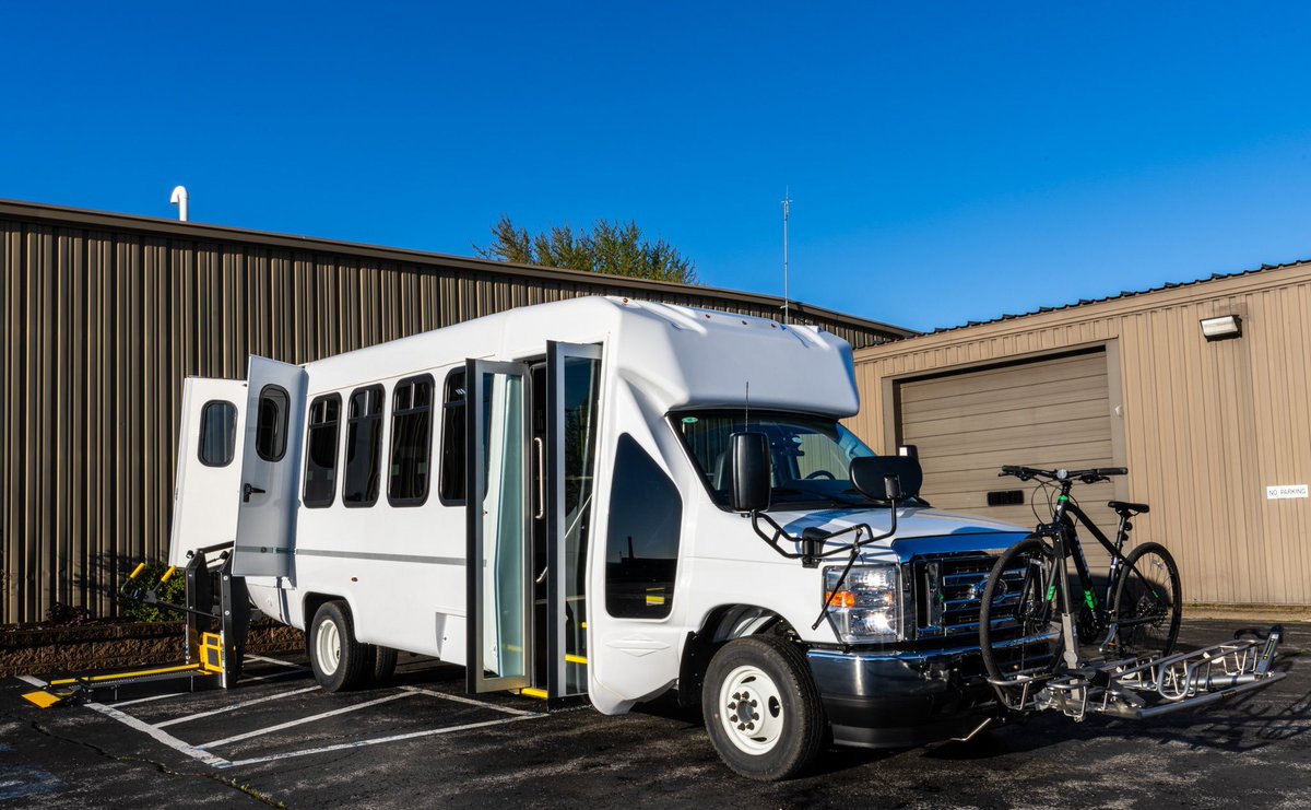aandjmobility's tweet image. A wheelchair lift, bike rack and Flip-N-Fold seating make this bus accessible for nearly any customer. A&amp;amp;J Commercial can personalize your shuttle bus to meet your business&apos;s unique needs. Visit buff.ly/s8kagCt #shuttlebus #bus