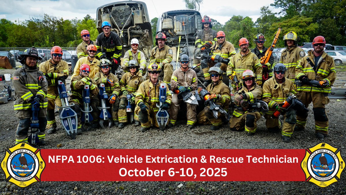 These students spent the week learning to stabilize vehicles, safely remove glass, doors, and roofs; and utilize tools effectively. This training is crucial to ensure our firefighters are ready to respond swiftly and safely in emergency situations. #MSFA