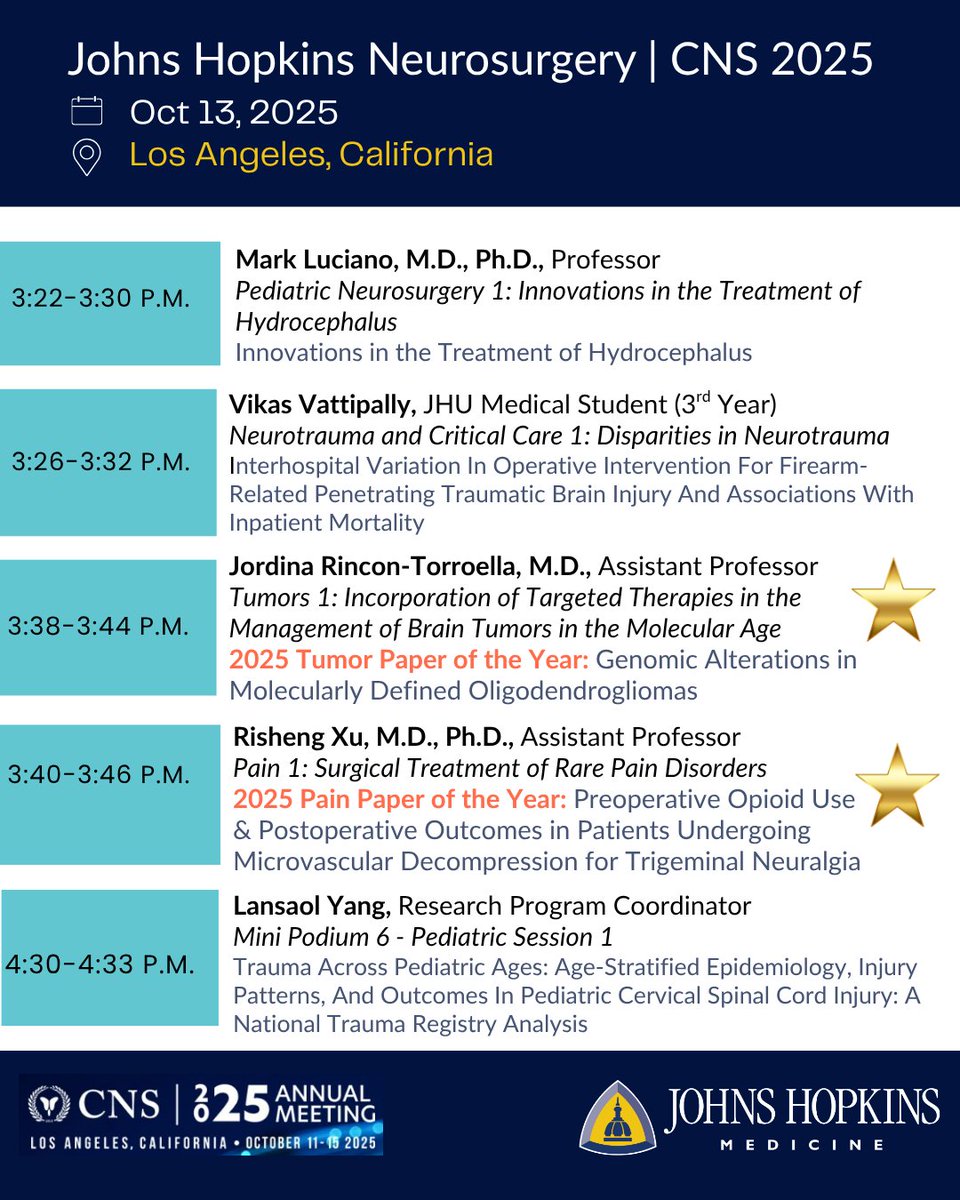 Johns Hopkins Neurosurgery tweet media