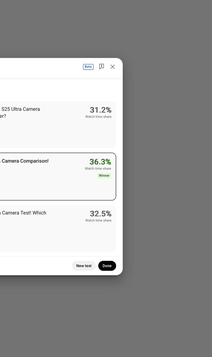 TechDaily's tweet image. Creators: has anyone seen a significant winner in an A/B test for thumbnails or titles? I feel like I'm always at basically 50/50 or 33/33/33
Maybe I need to try wildly different combinations, but I've yet to see something that was a clear winner or loser 😅