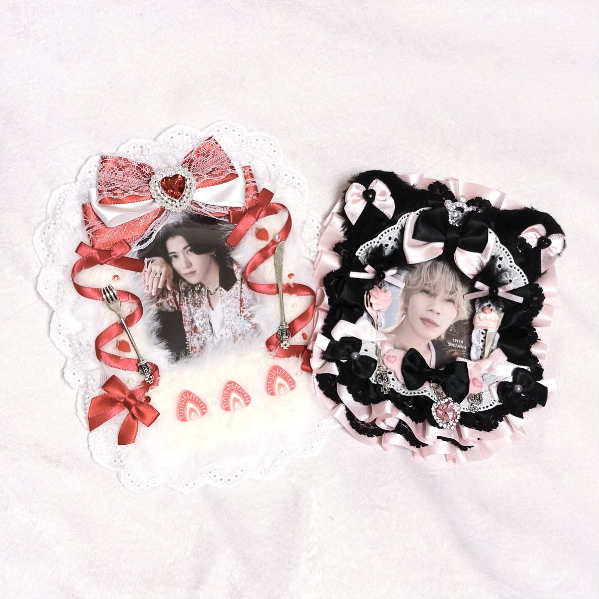 meltyseiya's tweet image. かわいすぎる大天才トレカケースをげっちゅしてほんとうに神（語彙力）なのでみんな見てほしい😭😭💕💕ただでさえかわいいせーちゃまがさらにかわいくなって抱きしめた😭😭💕💕

@tae_decoshop さまの作品です🥺🎀かわいいトレカケースをありがとうございます🥺🎀