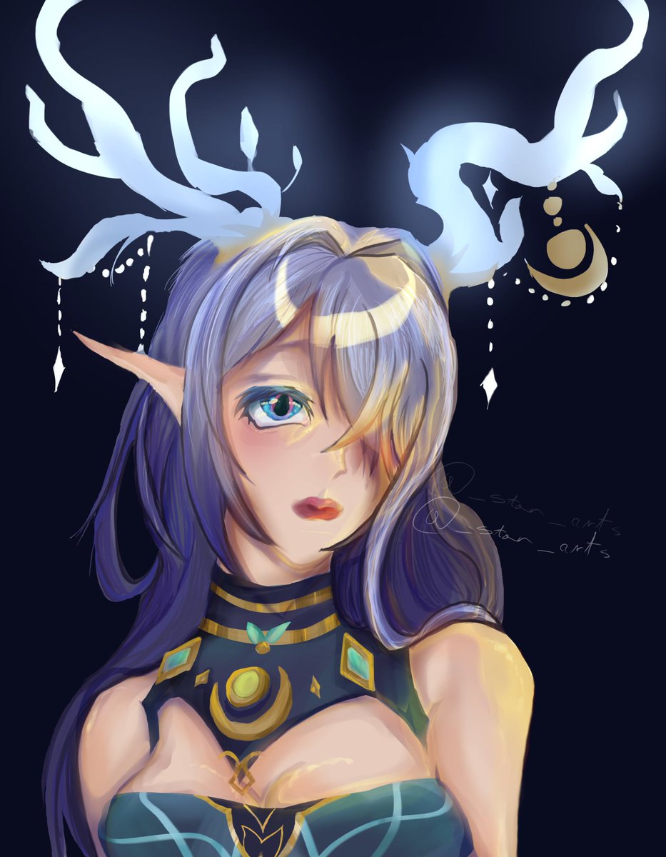_star_arts's tweet photo. Finished Lauma's part of my newest drawing, I just need to finish Nefer for her heheeh😝😝😝😝💓💓💓(yuri) https://t.co/j5NrPt4nke