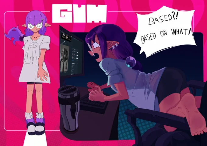idk why I got a lot purple hair OC but I love it!
